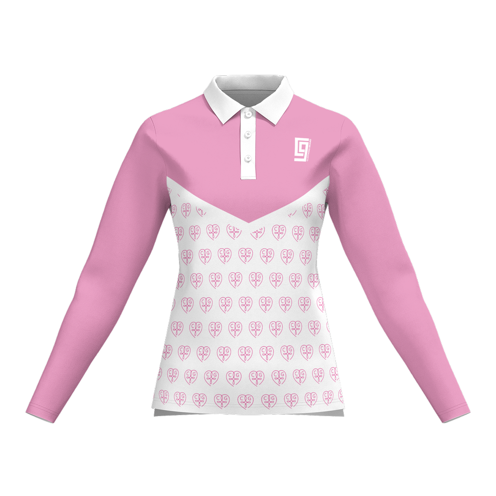 HEARTLINE - Women's Long-Sleeve Polo Shirt