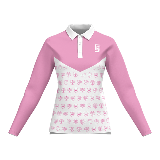 HEARTLINE - Women's Long-Sleeve Polo Shirt