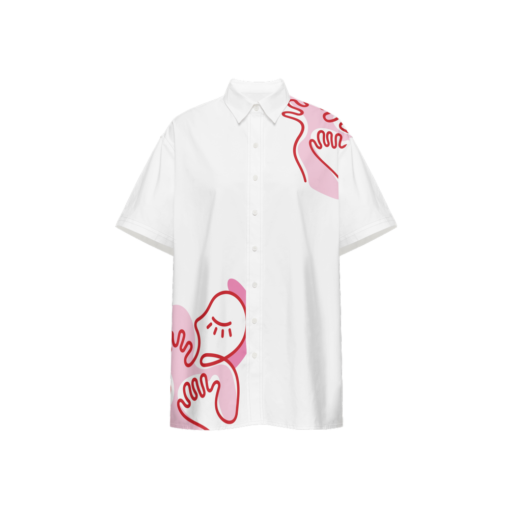 WRAPPED IN LOVE - Unisex Button-Up Shirt