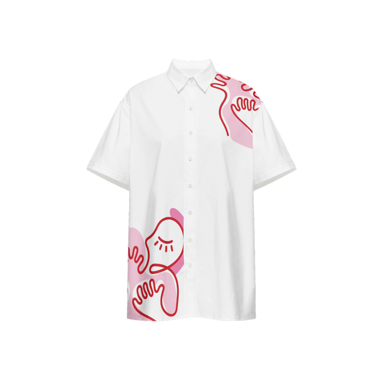 WRAPPED IN LOVE - Unisex Button-Up Shirt